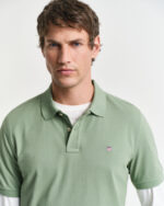 Ανδρική Μπλούζα GANT 2210 REG SHIELD SS PIQUE POLO Πράσινο S/S25 - Image 5