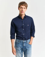 Ανδρικό Πουκάμισο GANT REG CLASSIC POPLIN 3000100 Μπλε - Image 4