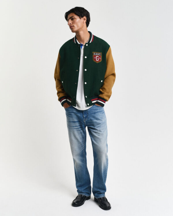 Ανδρική Μπλούζα GANT REG CONTRAST PIQUE SS POLO 2062026 Λευκό - Image 4