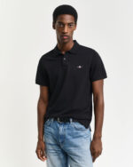 Ανδρική Μπλούζα GANT 2210 REG SHIELD SS PIQUE POLO Μαύρο S/S25 - Image 4
