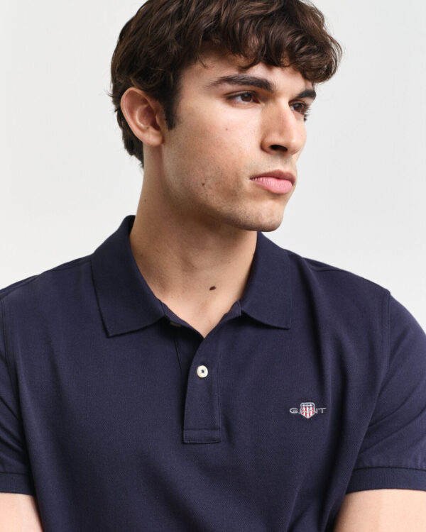 Ανδρική Μπλούζα GANT 2210 REG SHIELD SS PIQUE POLO Μπλε S/S25 - Image 2