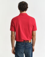 Ανδρική Μπλούζα GANT 2210 REG SHIELD SS PIQUE POLO κόκκινο S/S25 - Image 3