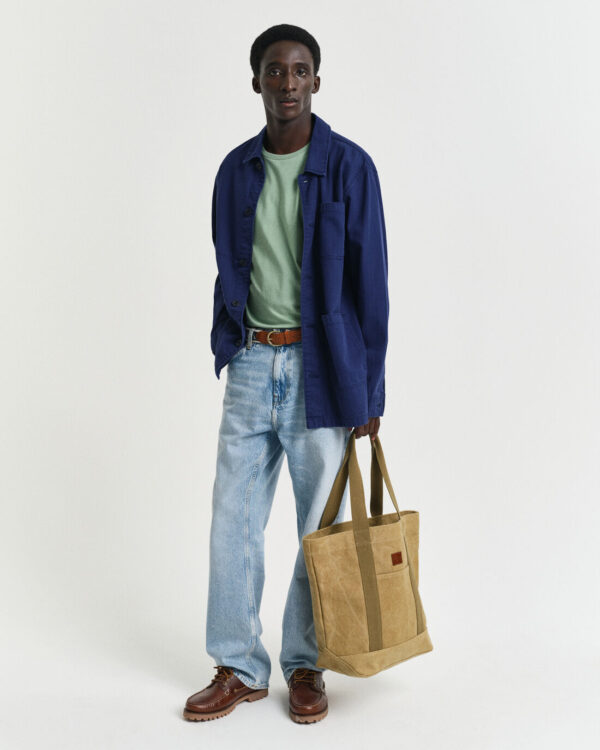 Ανδρική Μπλούζα GANT REG SHIELD SS 2003184 Πράσινο S/S25 - Image 5