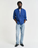 Ανδρικό Πουκάμισο Λινό GANT REG GMNT DYED LINEN 3240120 Μπλε - Image 3