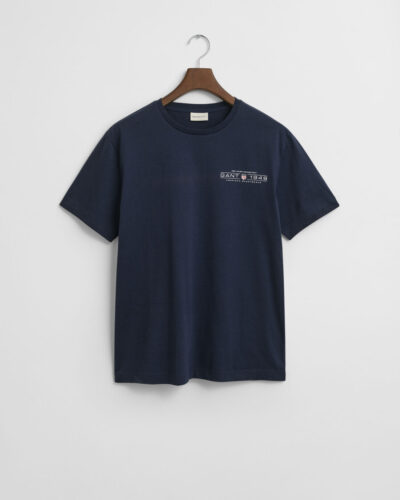 Ανδρική Μπλούζα GANT PRINTED GRAPHIC SS 2044017 Μπλε