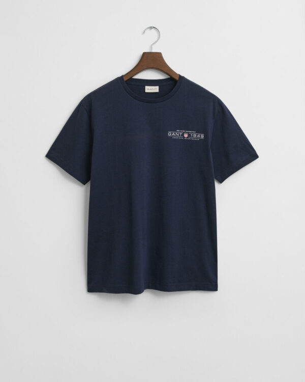 time__1736199608__202501-2044017-433-flat-fv-1 Ανδρική Μπλούζα GANT PRINTED GRAPHIC SS 2044017 Μπλε - Image 1