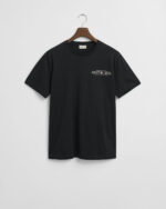 Ανδρική Μπλούζα GANT PRINTED GRAPHIC SS 2044017 Μαύρο