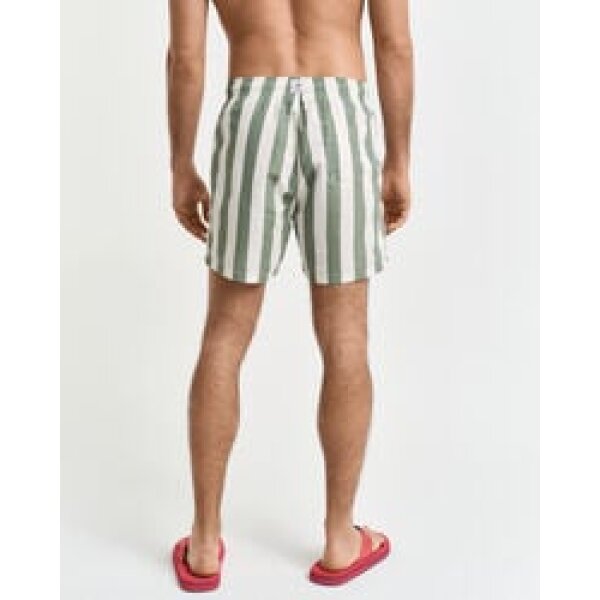 Ανδρική Βερμούδα GANT BLOCK STRIPE SWIM SHORT 922516006 ριγέ πράσινο - Image 4