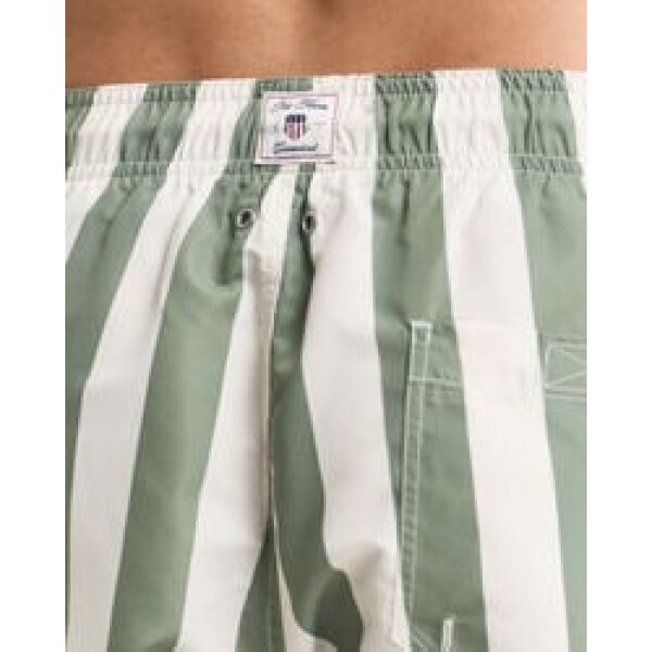 Ανδρική Βερμούδα GANT BLOCK STRIPE SWIM SHORT 922516006 ριγέ πράσινο - Image 5