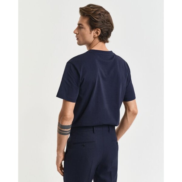 time__1737132019__202501-2003308-433-model-bv-1 Ανδρική μπλούζα κοντό μανίκι GANT GRAPHIC  SS 2003308 Μπλε - Image 3