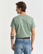 Ανδρική Μπλούζα GANT SLIM PIQUE SS 2013033 Πράσινο S/S25 - Image 3