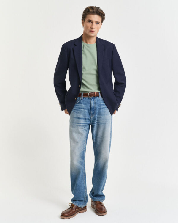 Ανδρική Μπλούζα GANT SLIM PIQUE SS 2013033 Πράσινο S/S25 - Image 5