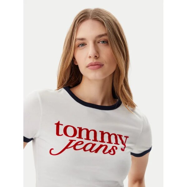 tommy-jeans-t-shirt-script-ringer-dw0dw20631-ekrou-slim-fit-0000304646935 (3) ΓΥΝΑΙΚΕΙΑ ΜΠΛΟΥΖΑ TJW SLIM SH SCRIPT RINGR TOMMY JEANS DW0DW20631-YBL - Image 4