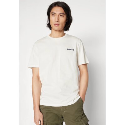 Ανδρική Μπλούζα TIMBERLAND SMALL LINEAR LOGO PRINT TB0A5QQT Λευκό