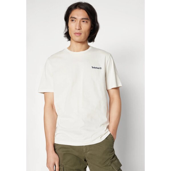 Ανδρική Μπλούζα TIMBERLAND SMALL LINEAR LOGO PRINT TB0A5QQT Λευκό - Image 1