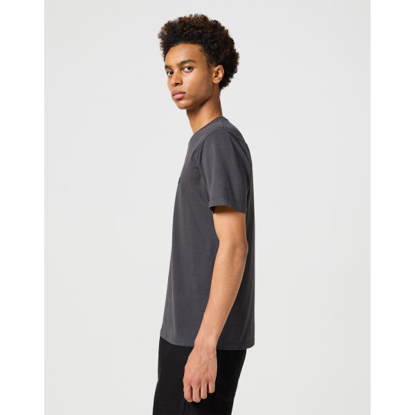 Ανδρική μπλούζα κοντό μανίκι sign off tee WRANGLER 112351320 ανθρακί - Image 3