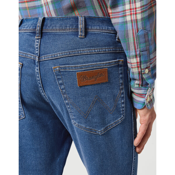 112358218_4 Ανδρικό παντελόνι jean TEXAS SLIM WRANGLER 112358218 μπλε - Image 3
