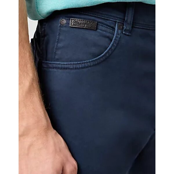112362470_4 Ανδρικό παντελόνι texas slim WRANGLER 112362470 μπλε σκούρο - Image 3