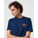 Ανδρική μπλούζα κοντό μανίκι small logo tee WRAGLER 112362807 μπλε - Image 3