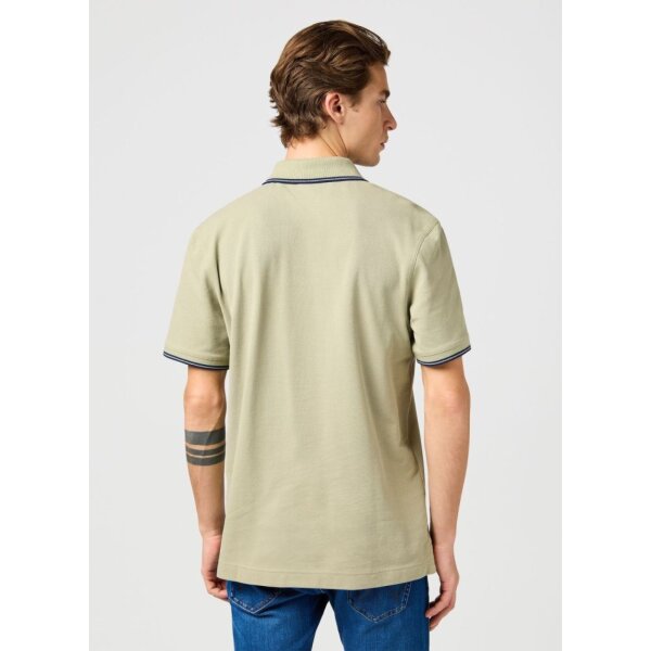 Ανδρική μπλούζα polo κοντό μανίκι WRANGLER 112362829 πράσινο - Image 2