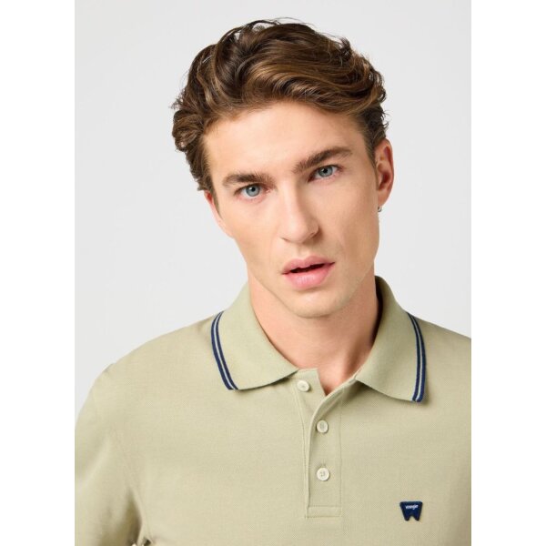 Ανδρική μπλούζα polo κοντό μανίκι WRANGLER 112362829 πράσινο - Image 4