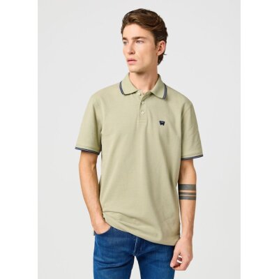 Ανδρική μπλούζα polo κοντό μανίκι WRANGLER 112362829 πράσινο