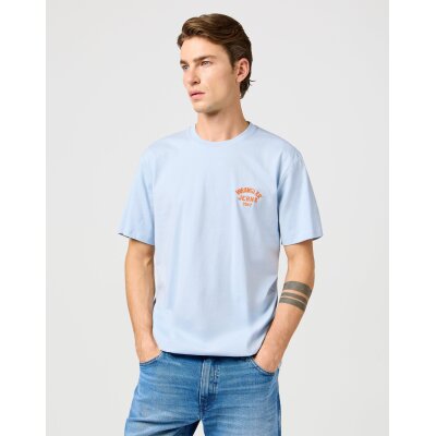 Ανδρική μπλούζα κοντό μανίκι WRANGLER 112362908 γαλάζιο