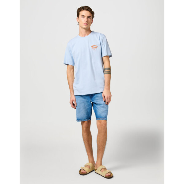 Ανδρική μπλούζα κοντό μανίκι WRANGLER 112362908 γαλάζιο - Image 2