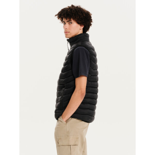 251.EM10.10-BLACK_2 Ανδρικό γιλέκο light weight puffer vest jacket EMERSON 251.EM10.10 μαύρο - Image 5