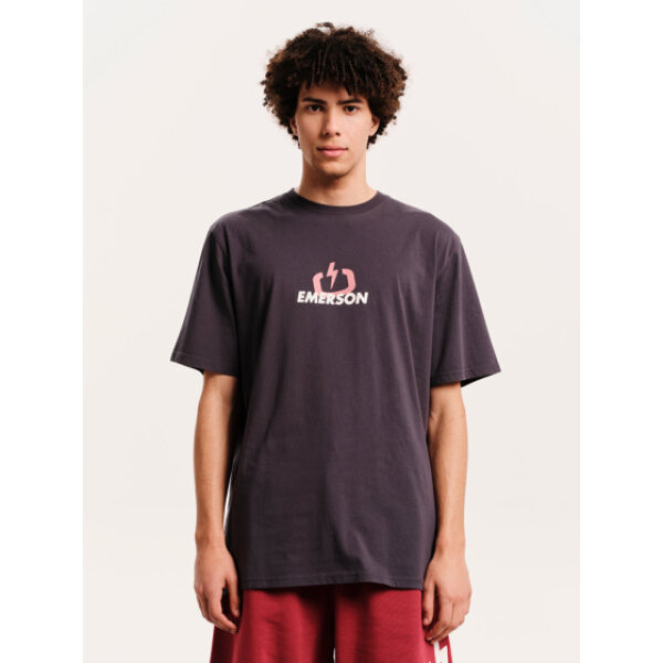 251.EM33.05-STONE-BLUE_1 Ανδρική μπλούζα κοντό μανίκι EMERSON LOGO 251.EM33.05 μπλε - Image 1