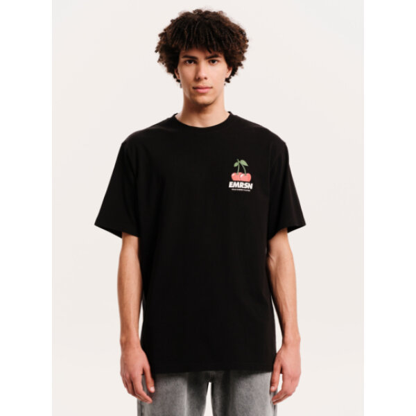 251.EM33.65-BLACK_1 Ανδρική μπλούζα κοντό μανίκι EMERSON CHERRY 251.EM33.65 μαύρο - Image 1