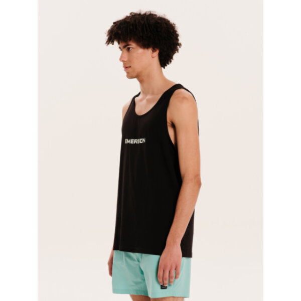 251.EM37.09-BLACK_2 Ανδρική αμάνικη μπλούζα με λογότυπο EMERSON 251.EM37.09 μαύρο - Image 3