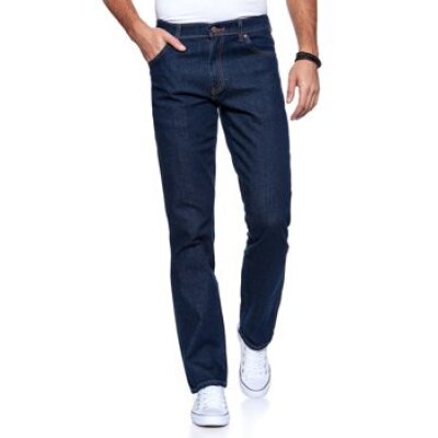 Ανδρικό παντελόνι τζιν TEXAS stretch original regular WRANGLER W121-K4-009 μπλε σκούρο