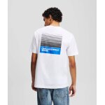Ανδρική Μπλούζα KARL LAGERFELD JEANS A2M17041 REG BOX FADE LOGO λευκό - Image 4