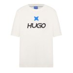 Ανδρική μπλούζα κοντό μανίκι HUGO BLUE 50542934 μπεζ