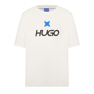 Ανδρική μπλούζα κοντό μανίκι HUGO BLUE 50542934 μπεζ