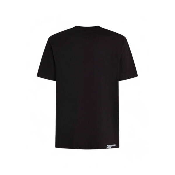 Ανδρική Μπλούζα KARL LAGERFELD JEANS REG SS ESSENTIAL A1M17002 Μαύρο - Image 3