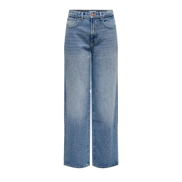5715676032112.1 Γυναικείο παντελόνι τζιν φαρδύ με Strass ONLY 15347097 - Image 2