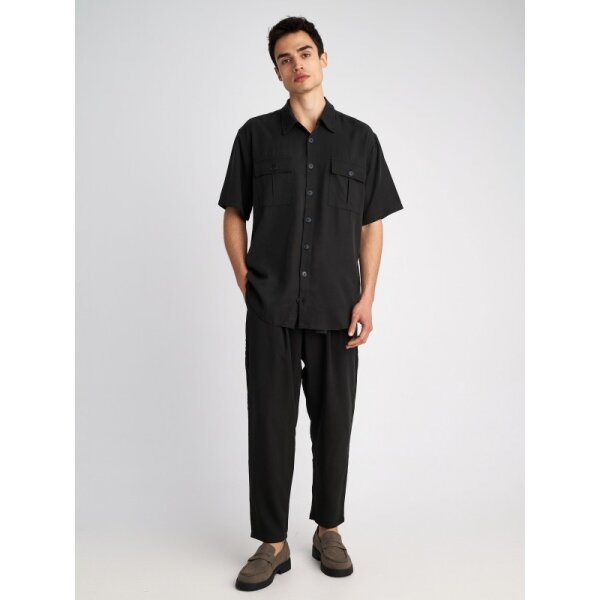 Ανδρικό πουκάμισο κοντό μανίκι Pace short sleeve STAFF GALLERY 61-223.053 ανθρακί - Image 5