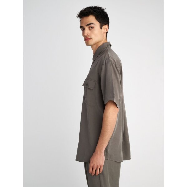 61-223.053.Ν0006-3-600x800 Ανδρικό πουκάμισο κοντό μανίκι Pace short sleeve STAFF GALLERY 61-223.053 γκρι - Image 4