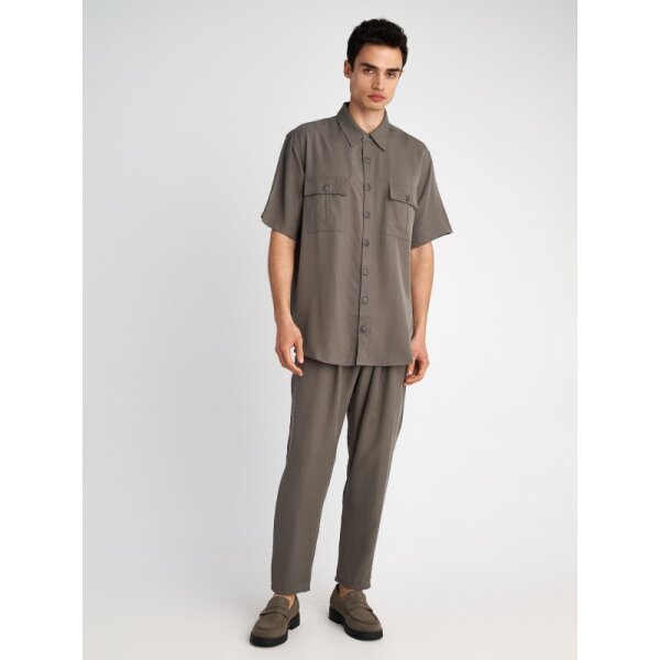 61-223.053.Ν0006-5-600x800 Ανδρικό πουκάμισο κοντό μανίκι Pace short sleeve STAFF GALLERY 61-223.053 γκρι - Image 2