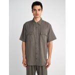 Ανδρικό πουκάμισο κοντό μανίκι Pace short sleeve STAFF GALLERY 61-223.053 γκρι
