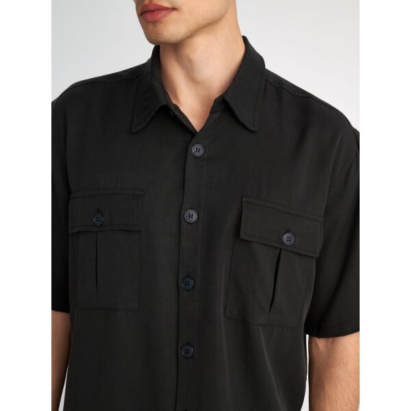 Ανδρικό πουκάμισο κοντό μανίκι Pace short sleeve STAFF GALLERY 61-223.053 ανθρακί - Image 4