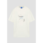 Ανδρική Μπλούζα HUGO BLUE Nabion Relaxed fit 50530441 Λευκό