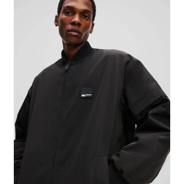 A1M15009999_2 Ανδρικό Μπουφάν KARL LAGERFELD BOMBER A1M5009 Μαύρο - Image 3