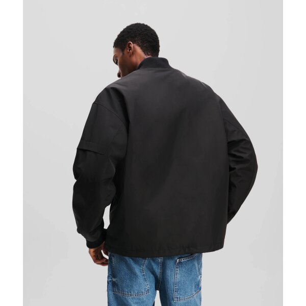 A1M15009999_3 Ανδρικό Μπουφάν KARL LAGERFELD BOMBER A1M5009 Μαύρο - Image 4