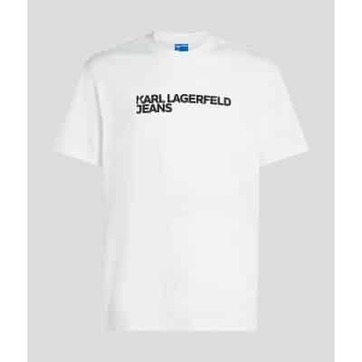 Ανδρική Μπλούζα KARL LAGERFELD JEANS REG SS ESSENTIAL A1M17002 Λευκό