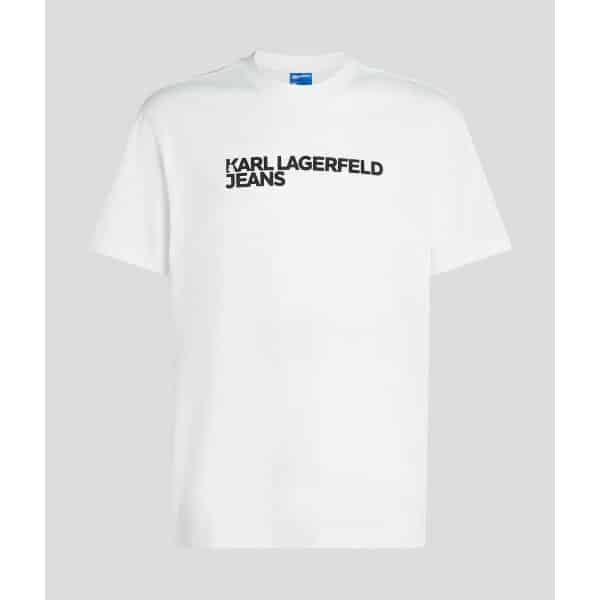 A1M17002100_5 Ανδρική Μπλούζα KARL LAGERFELD JEANS REG SS ESSENTIAL A1M17002 Λευκό - Image 1