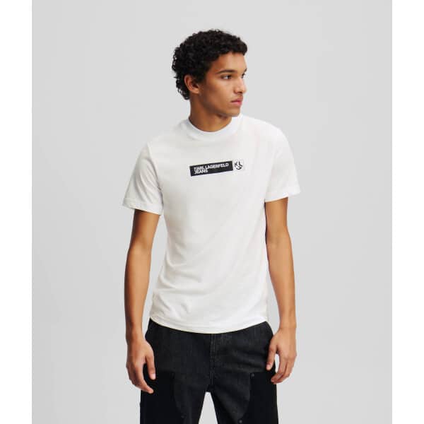 Ανδρική Μπλούζα KARL LAGERFELD JEANS SLIM GRAPHIC  Λευκό - Image 2
