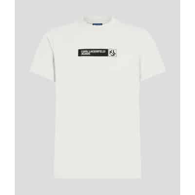 Ανδρική Μπλούζα KARL LAGERFELD JEANS SLIM GRAPHIC Λευκό